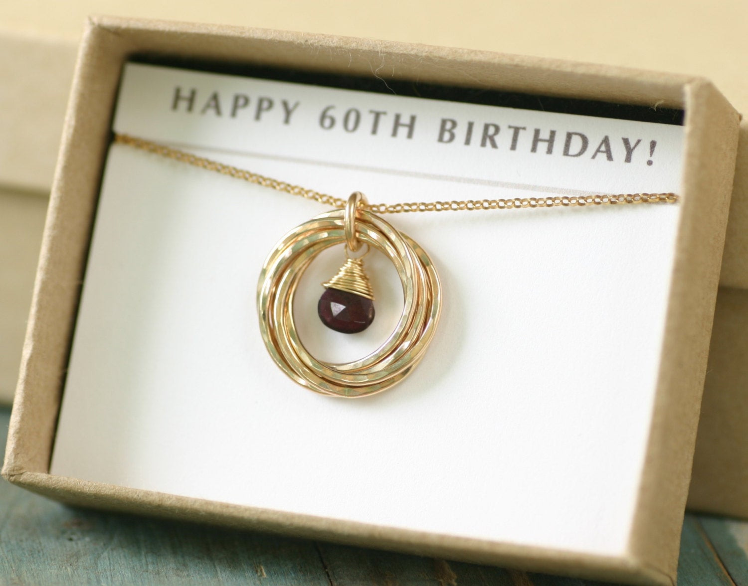 Best ideas about Gifts For 60th Birthday Woman
. Save or Pin 60th birthday t for women garnet necklace for mom t Now.