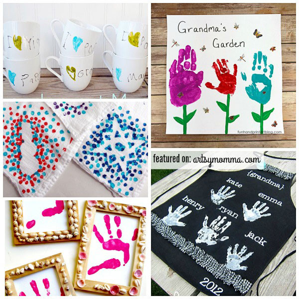 Best ideas about Gifts For Artsy Kid
. Save or Pin Homemade Gifts for Grandparents Made By Children Artsy Momma Now.