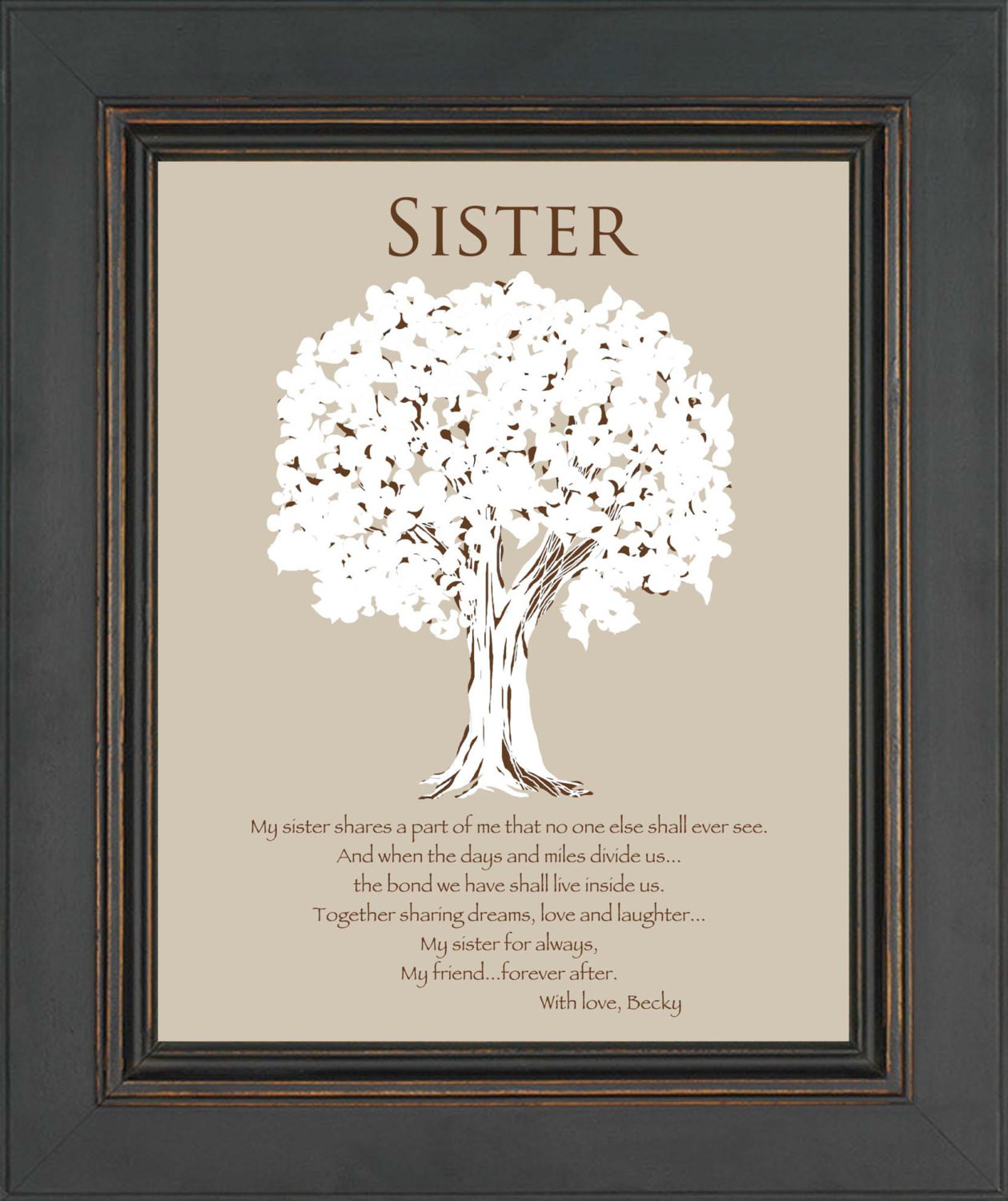 Best ideas about Gifts For Sister Birthday
. Save or Pin SISTER Gift Personalized Gift for Sister Wedding Gift for Now.