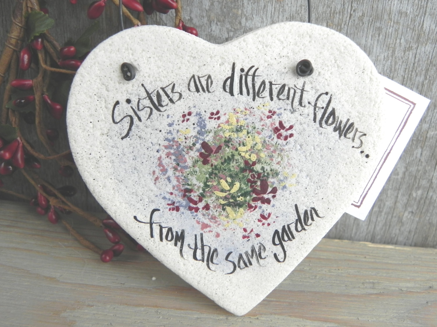 Best ideas about Gifts For Sisters Birthday
. Save or Pin Sister Gift Salt Dough Heart Ornament Birthday Now.