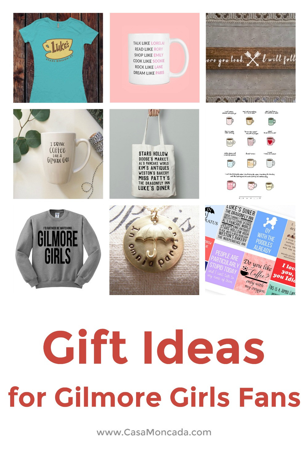 Best ideas about Gilmore Girls Gift Ideas
. Save or Pin Casa Moncada Gift Ideas for Gilmore Girls fans Casa Now.