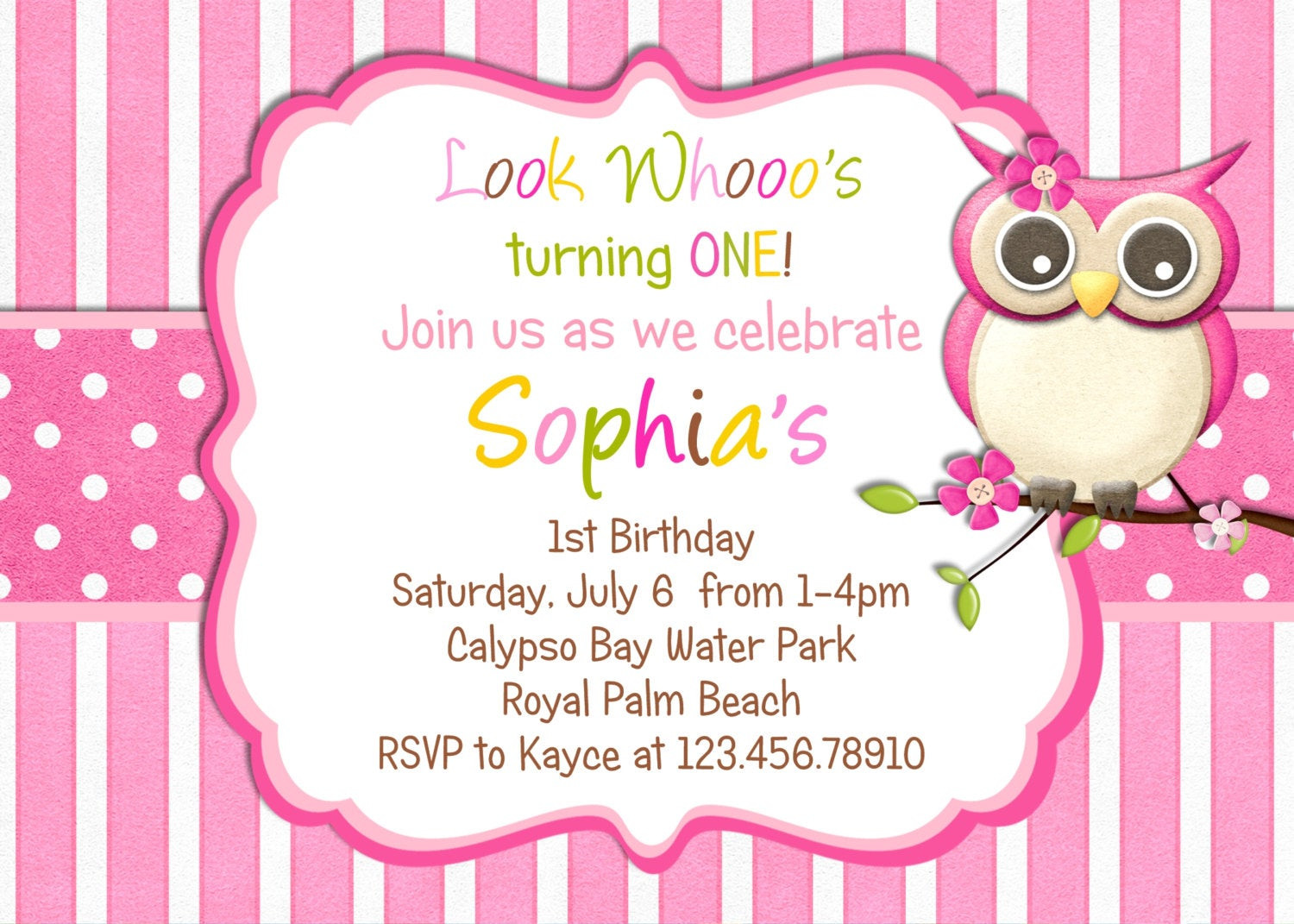 Best ideas about Girl Birthday Invitations
. Save or Pin Little Owl Birthday Invitation Pink Girl Owl Theme by Now.