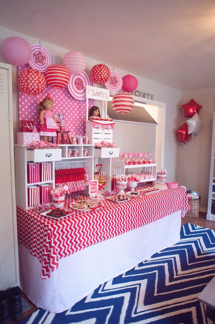 Best ideas about Girl Birthday Party Decorations
. Save or Pin Kara s Party Ideas American Girl Doll Themed Birthday Now.