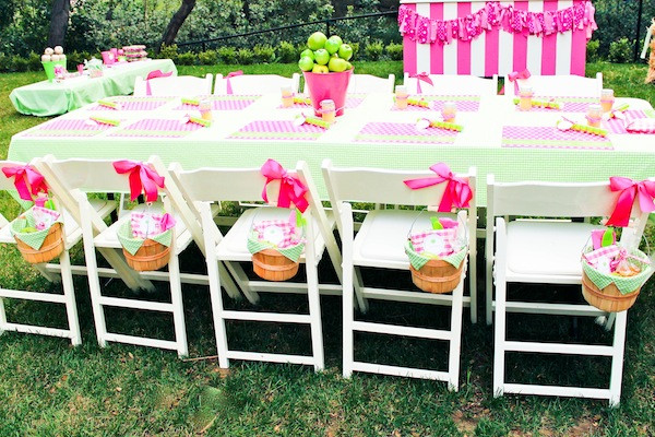 Best ideas about Girl Birthday Party Decorations
. Save or Pin Kara s Party Ideas Apple of My Eye Girl Pink Green Fruit Now.