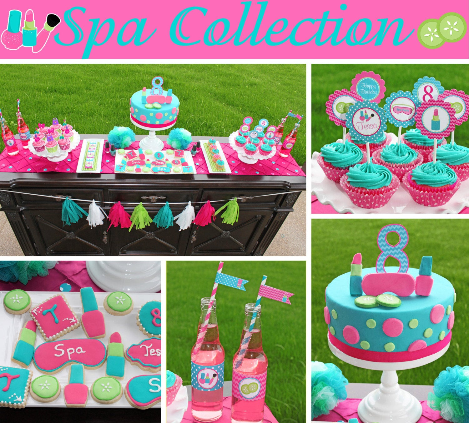 Best ideas about Girl Birthday Party Supplies
. Save or Pin Spa food labels girls Birthday Party PRINTABLE pedi manicure Now.