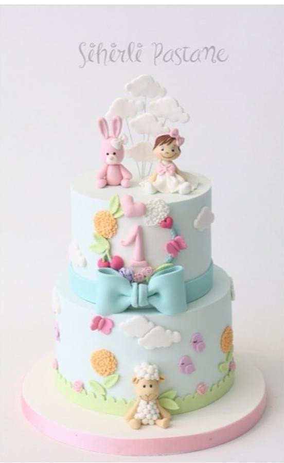 Best ideas about Girl First Birthday Cake
. Save or Pin Baby Girl First Birthday Cake cake by Sihirli Pastane Now.