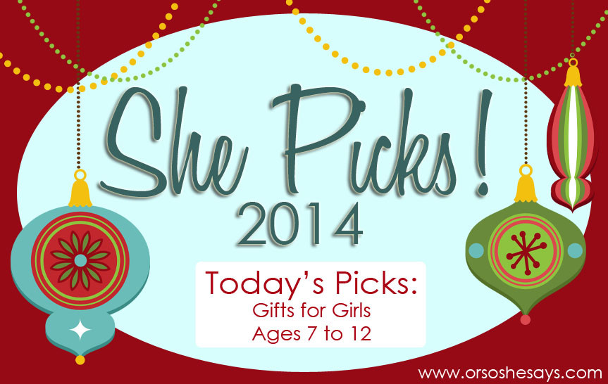 Best ideas about Girl Gift Ideas Age 7
. Save or Pin Gifts for Girls Ages 7 12 SHE PICKS 2014 so she Now.