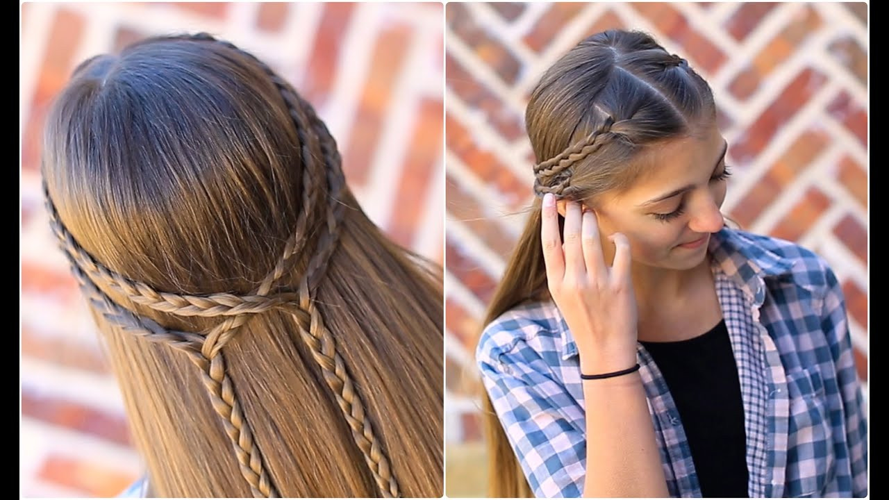 Best ideas about Girl Hairstyle
. Save or Pin Double Braid Tieback Now.