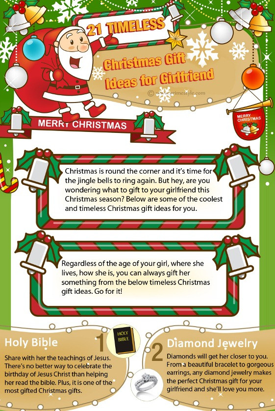Best ideas about Girlfriend Christmas Gift Ideas
. Save or Pin Top 5 Christmas Gift Ideas Infographics Now.