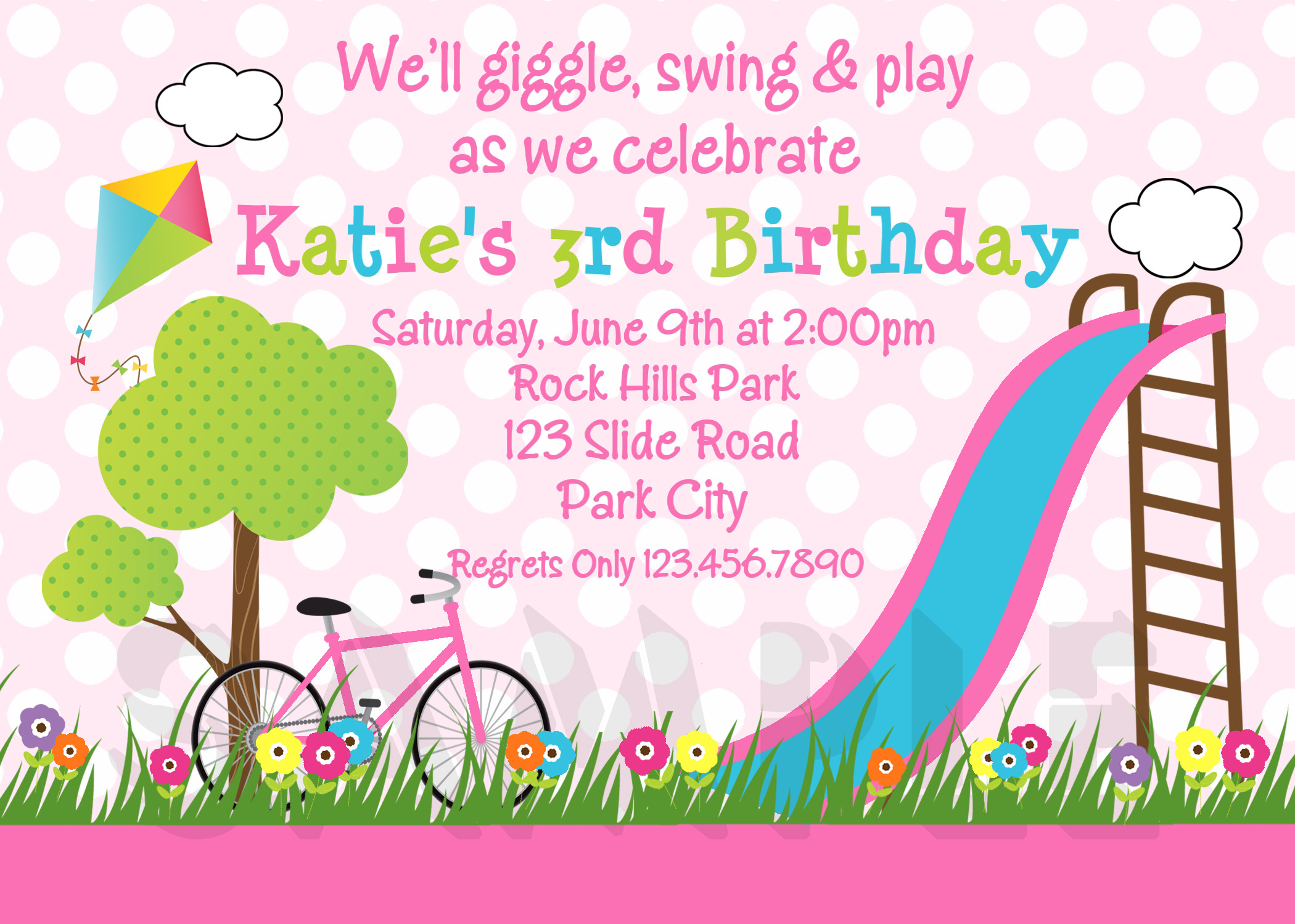 Best ideas about Girls Birthday Invitations
. Save or Pin Printable Birthday Invitations Girls Park Party Now.