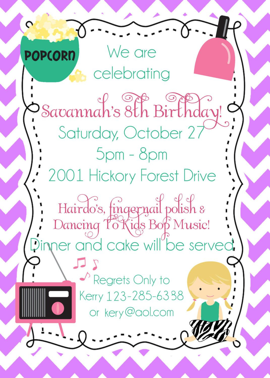 Best ideas about Girls Birthday Party Invitations
. Save or Pin Slumber party invitation sleepover invitation night Now.