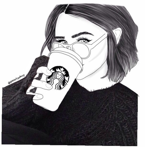 Best ideas about Girls Drinking Starbucks Coloring Sheets For Girls
. Save or Pin Image about tumblr in grunge sketch by idlesmiles Now.