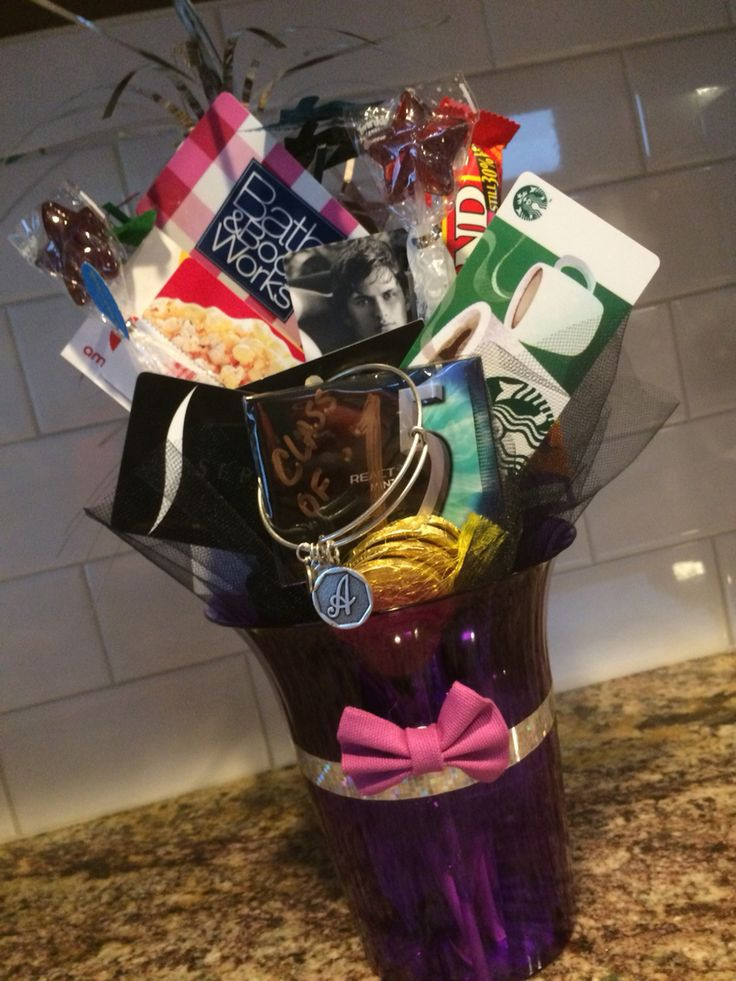 Best ideas about Girls High School Graduation Gift Ideas
. Save or Pin 8th grade girl graduation t card bouquet Used colors Now.