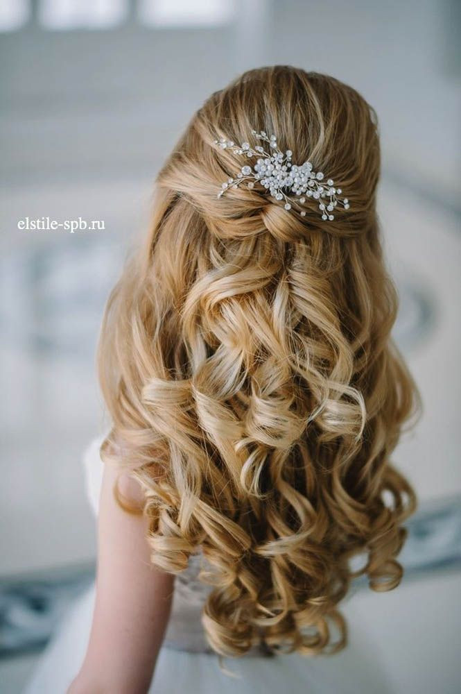 Best ideas about Girls Wedding Hairstyles
. Save or Pin 20 Awesome Half Up Half Down Wedding Hairstyle Ideas Now.