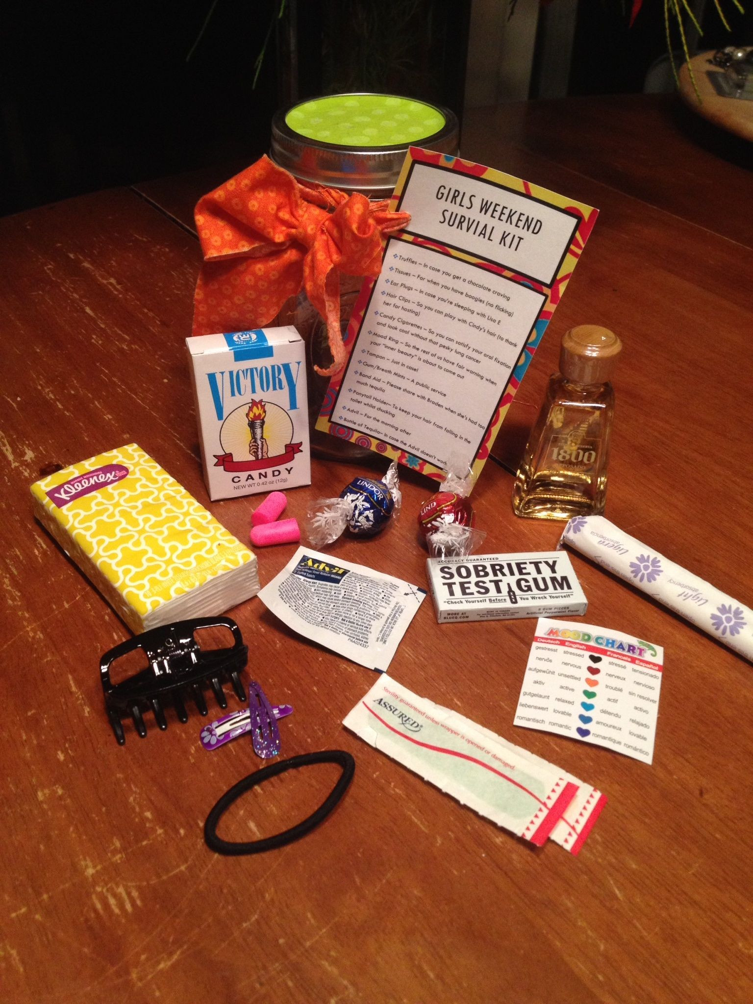 Best ideas about Girls Weekend Gift Bag Ideas
. Save or Pin Girls Weekend Survival Kit the ingre nts Now.