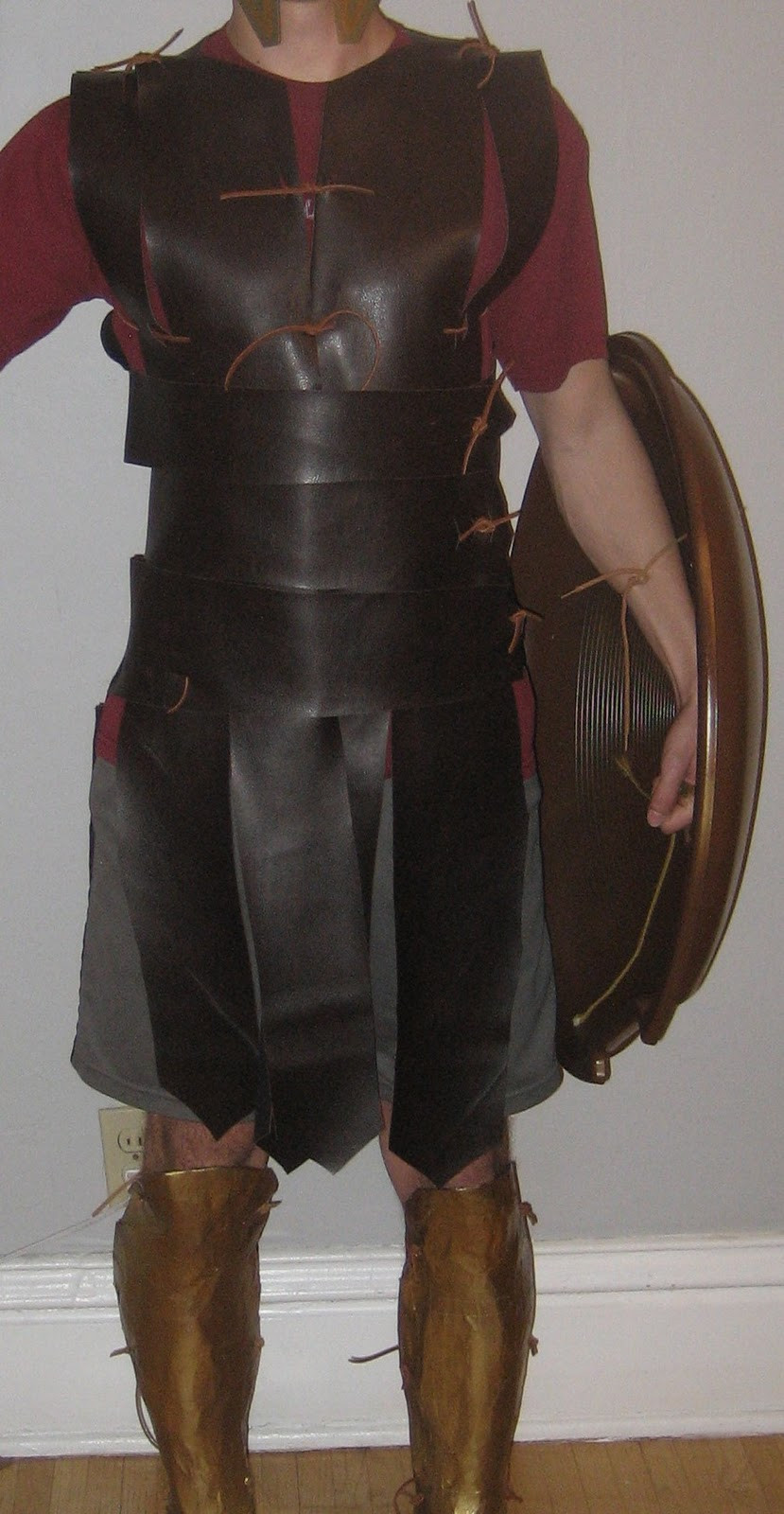 Best ideas about Gladiator Costume DIY
. Save or Pin Chuck Does Art DIY Spartan Hoplite Costume How to make a Now.