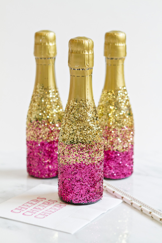 Best ideas about Glitter Bottle DIY
. Save or Pin DIY Glitter Champagne Bottles Now.