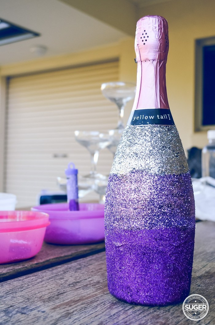 Best ideas about Glitter Bottle DIY
. Save or Pin Glitter Champagne Bottle DIY Suger Coat It Now.