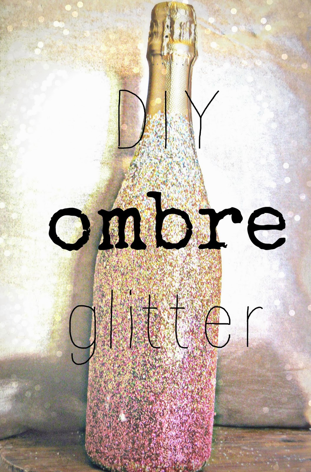 Best ideas about Glitter Bottle DIY
. Save or Pin Hunted and Made DIY Ombre Glitter Champagne Bottle How Now.