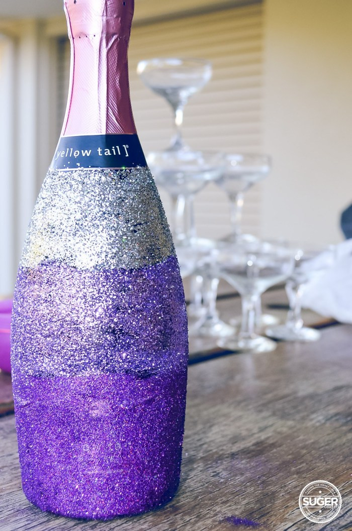 Best ideas about Glitter Bottle DIY
. Save or Pin Glitter Champagne Bottle DIY Suger Coat It Now.