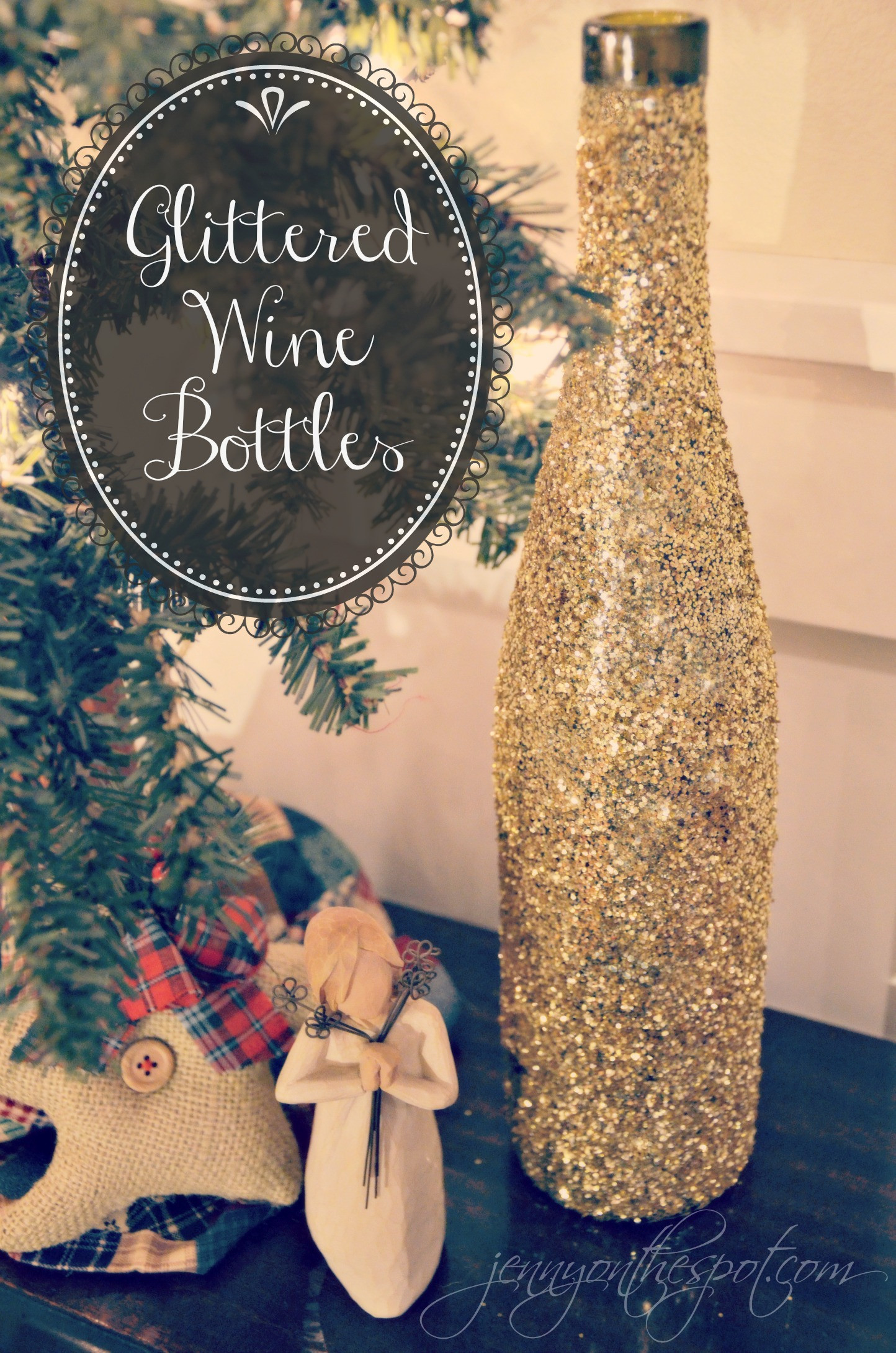 Best ideas about Glitter Bottle DIY
. Save or Pin Tutorial for DIY Glittered Wine Bottles Now.