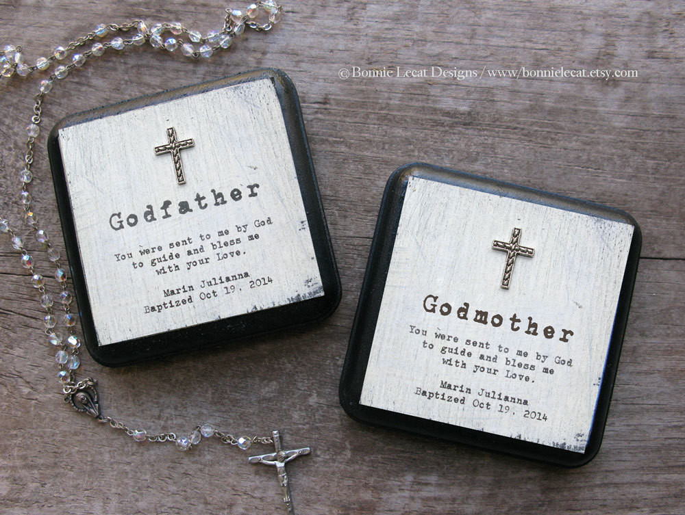 Best ideas about Godfather Gift Ideas Baptism
. Save or Pin Personalized Baptism Gift Set Godmother Gift Godfather Gift Now.