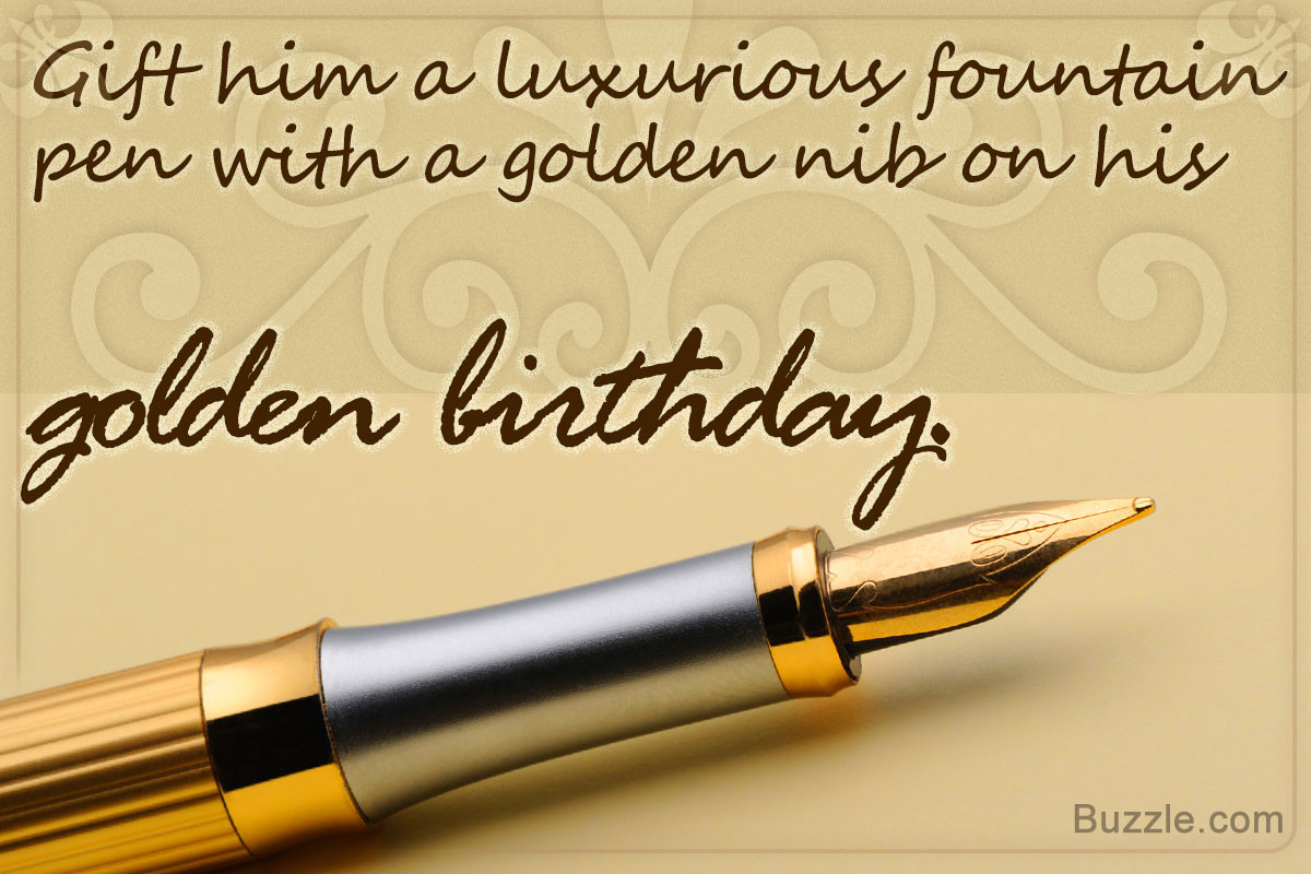 Best ideas about Golden Birthday Gift Ideas For Him
. Save or Pin 12 Fantabulous Golden Birthday Gift Ideas for Him Now.