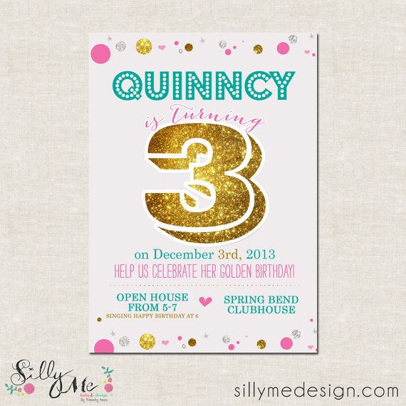 Best ideas about Golden Birthday Invitations
. Save or Pin Golden Birthday Custom Golden Themed Birthday Party Now.