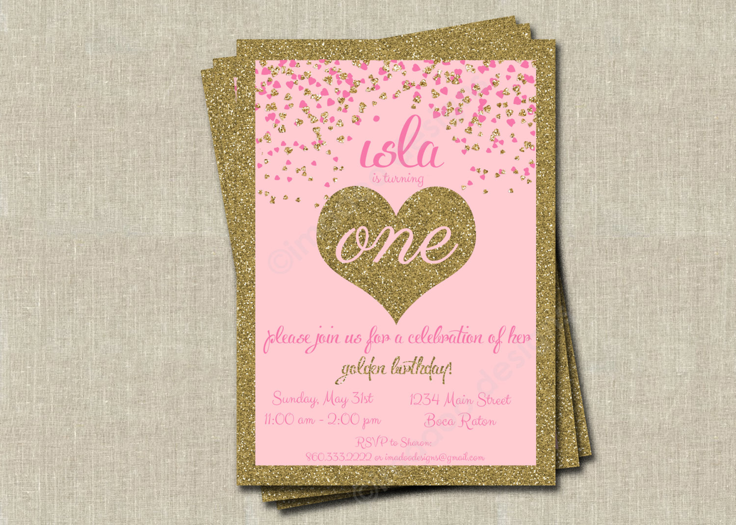 Best ideas about Golden Birthday Invitations
. Save or Pin Golden Birthday Invitations Printable Digital File Now.