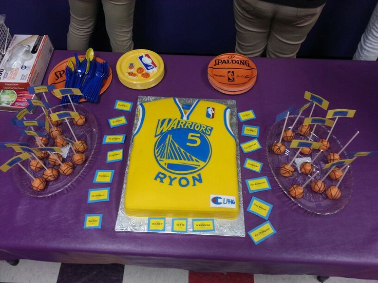 Best ideas about Golden State Warriors Birthday Decorations
. Save or Pin Golden State Warriors bday party Basketball cake pops Now.