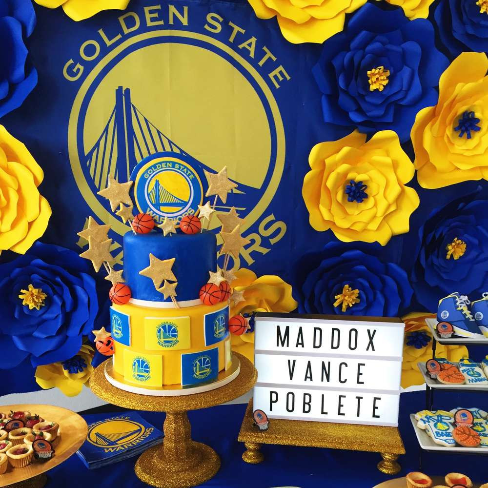 Best ideas about Golden State Warriors Birthday Decorations
. Save or Pin Golden State Warriors Baby Shower Party Ideas Now.