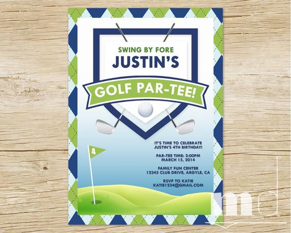 Best ideas about Golf Birthday Invitations
. Save or Pin Golf Birthday Party Invitation Custom Golf Thank You Card Now.