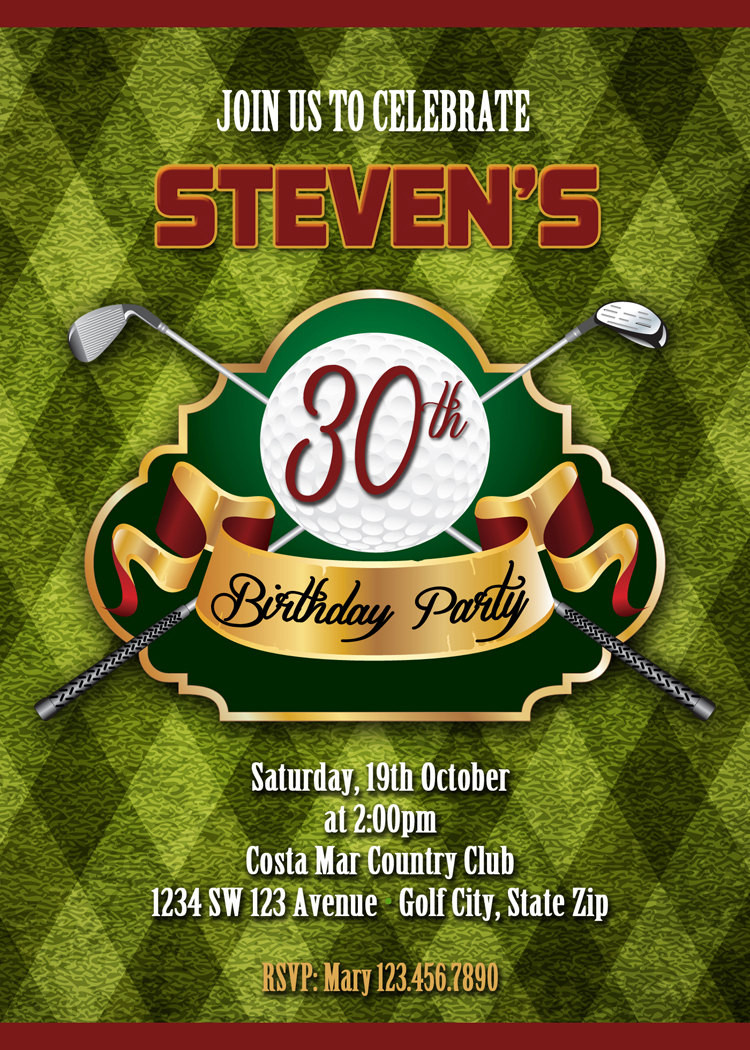 Best ideas about Golf Birthday Invitations
. Save or Pin Golf Invitation Printable File DIY Golf Birthday Invitation Now.