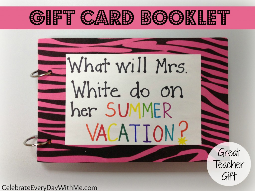 Best ideas about Good Gift Card Ideas
. Save or Pin Gift Card Booklet Celebrate Every Day With Me Now.
