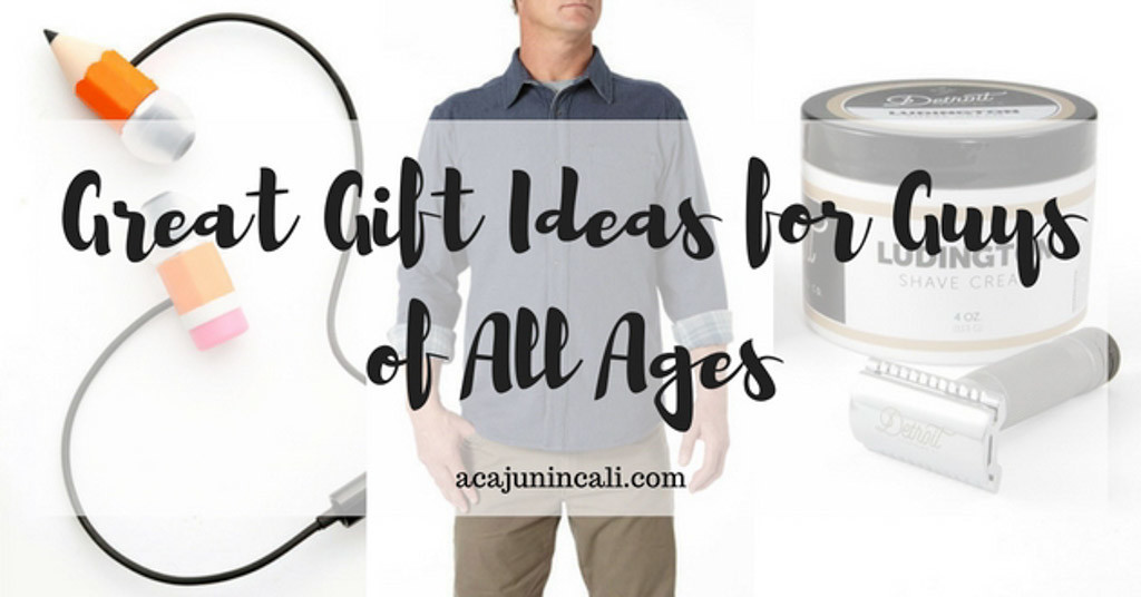 Best ideas about Good Gift Ideas For Men
. Save or Pin Great Gift Ideas for Guys of All Ages a Cajun in Cali Now.