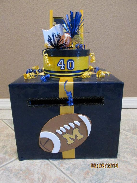 Best ideas about Graduation Gift Box Ideas
. Save or Pin Football Themed Birthday Card Money Box Custom Made Now.