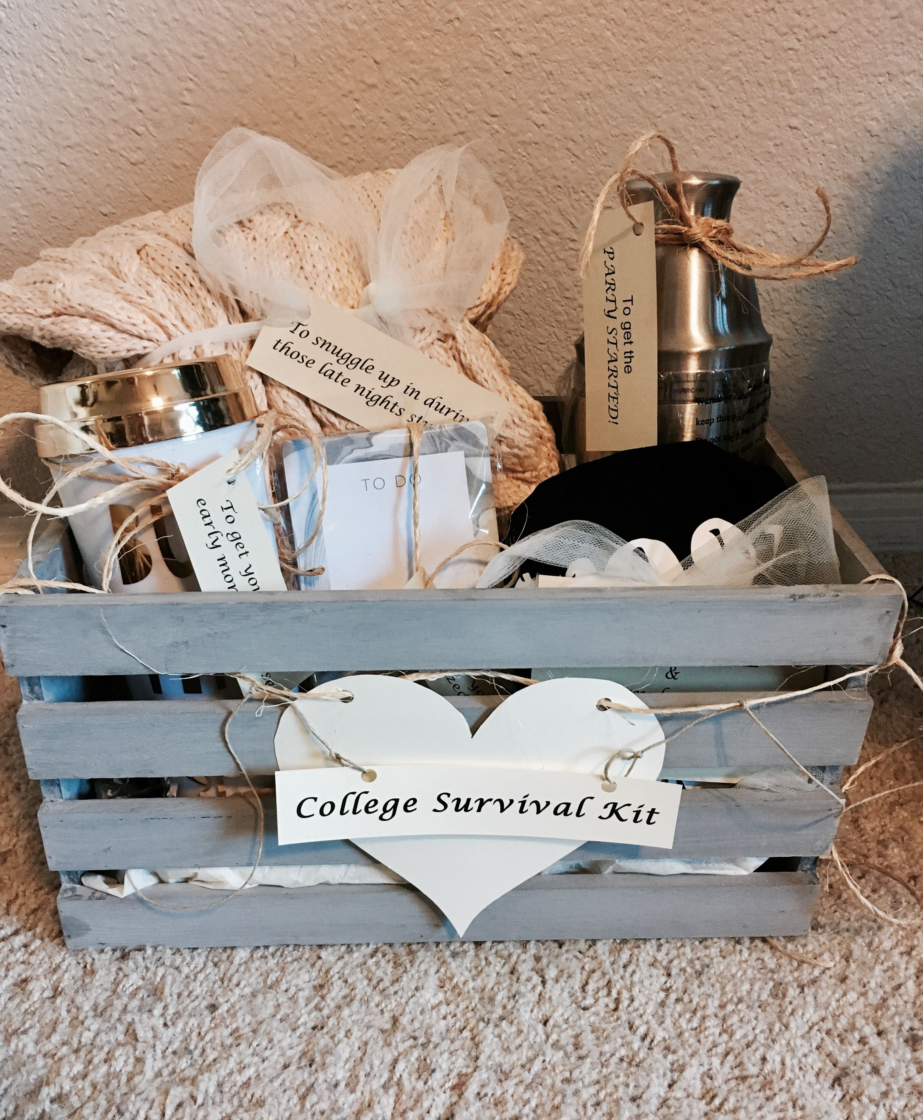 Best ideas about Graduation Gift Ideas For Sister
. Save or Pin "College Survival Kit" High School graduation t for my Now.