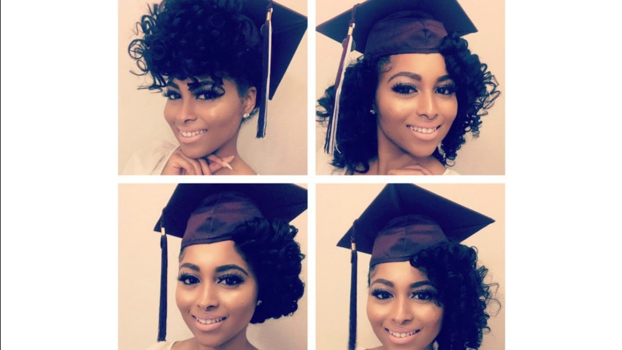Best ideas about Graduation Hairstyles For Natural Hair
. Save or Pin How to Curly Natural Hair Graduation Cap Styles Prom Now.