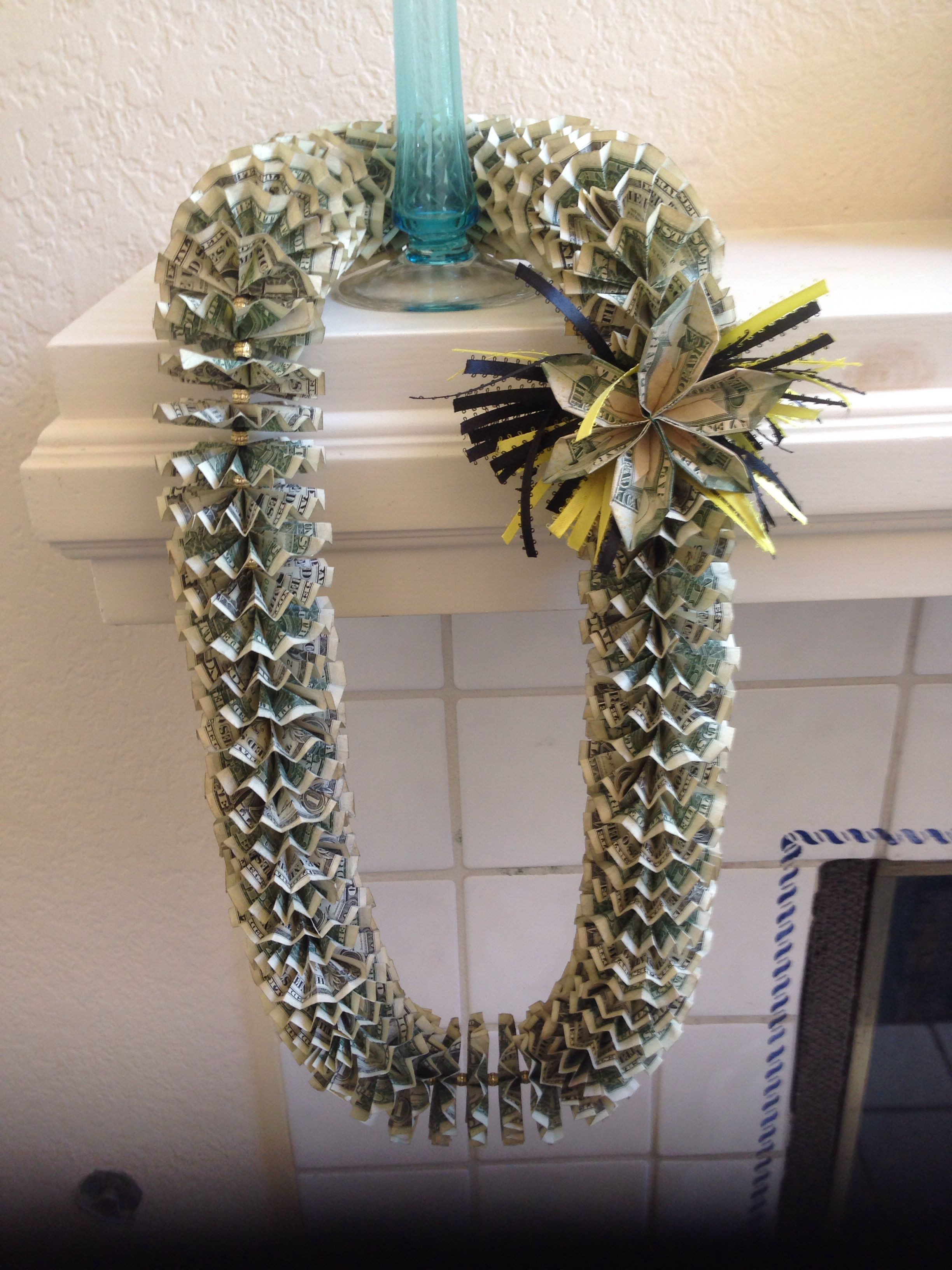 Best ideas about Graduation Leis DIY
. Save or Pin Graduation Money Lei Gifts Now.