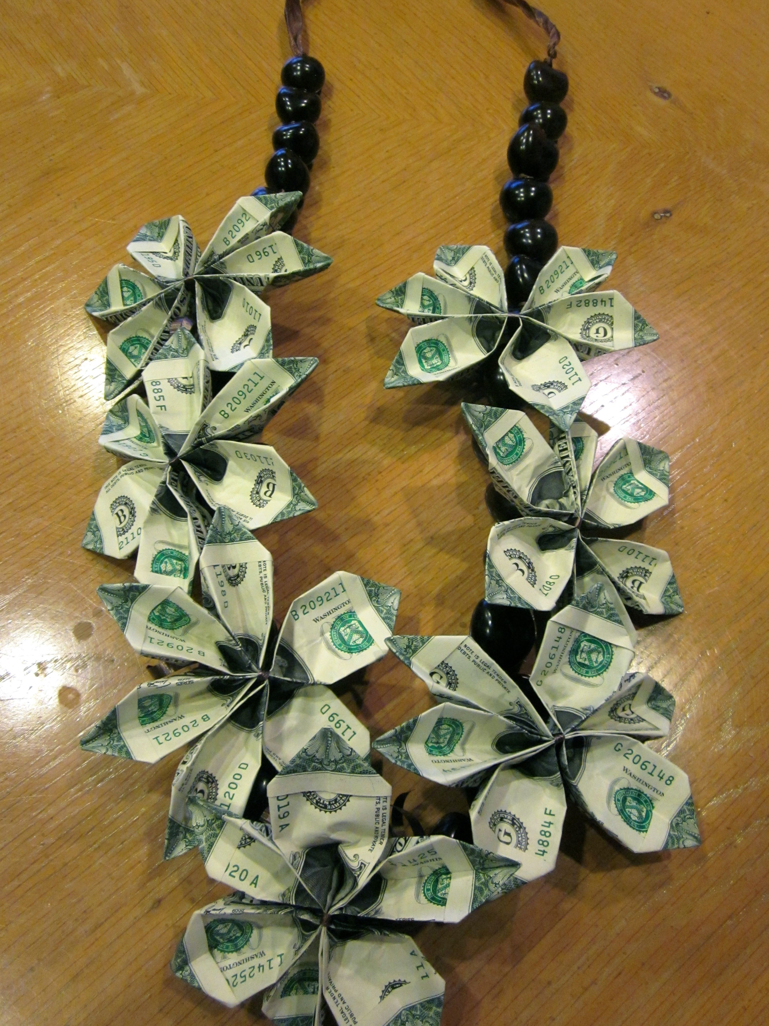 Best ideas about Graduation Leis DIY
. Save or Pin Graduation money lei Money Leis by Marilyn Now.