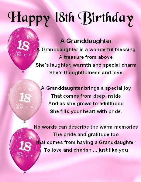 Best ideas about Granddaughter Birthday Quote
. Save or Pin Fridge Magnet Personalised Granddaughter Poem 18th Now.