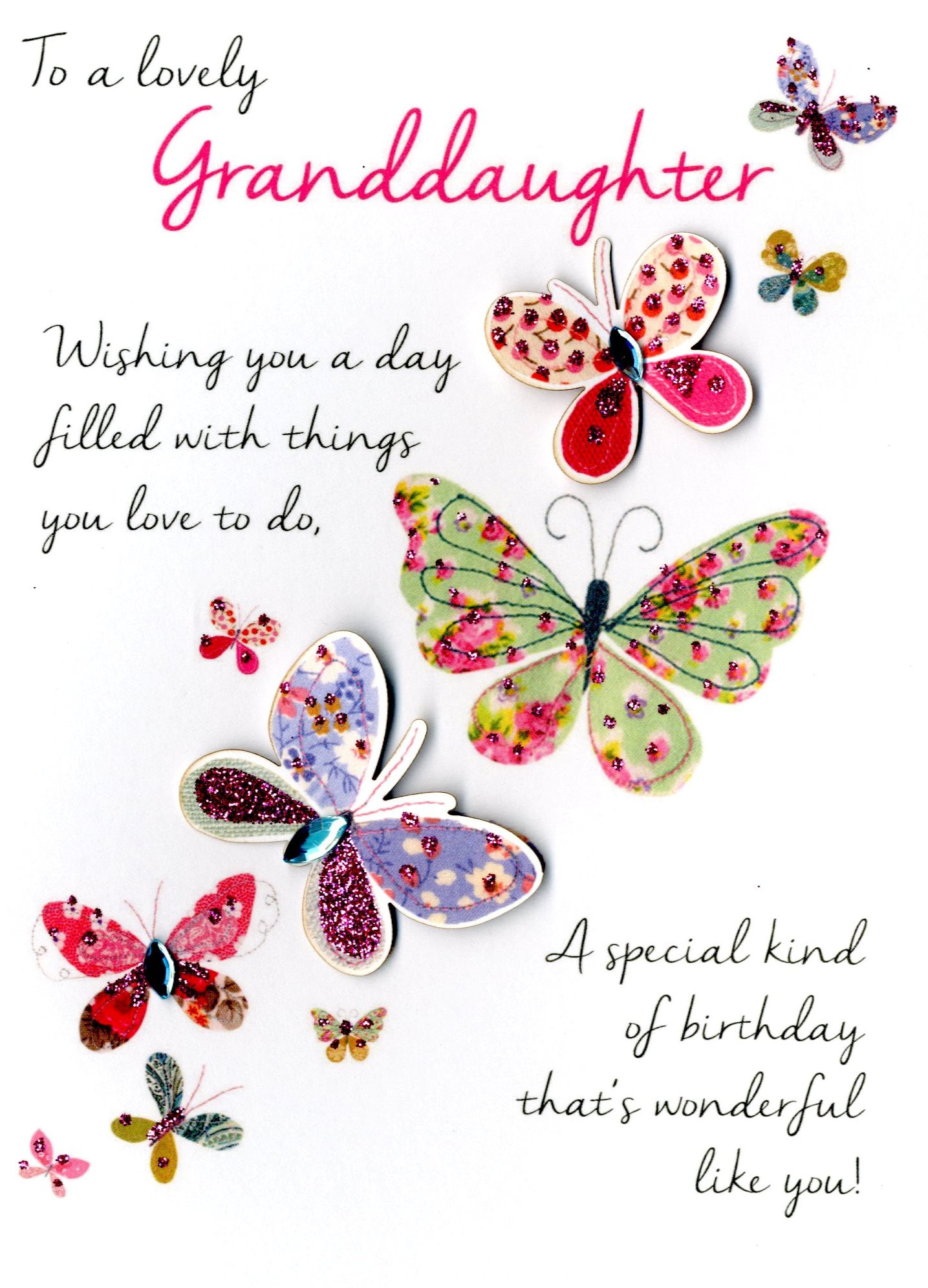 Best ideas about Granddaughter Birthday Wishes
. Save or Pin Lovely Granddaughter Birthday Greeting Card Second Nature Now.