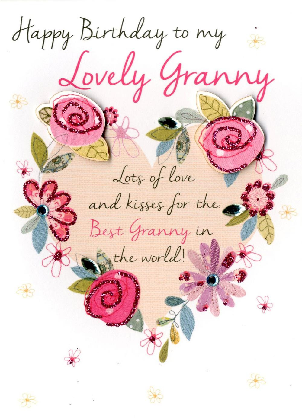 Best ideas about Grandma Birthday Card
. Save or Pin Lovely Granny Happy Birthday Greeting Card Cards Now.
