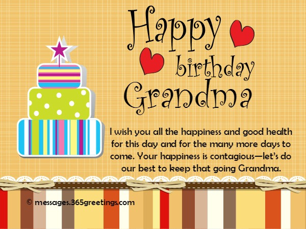 Best ideas about Grandma Birthday Card Messages
. Save or Pin Birthday Wishes for Grandparents 365greetings Now.