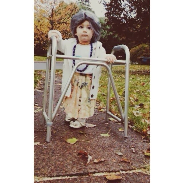 Best ideas about Grandma Costume DIY
. Save or Pin Toddler Old Lady Costume DIY Grandma Costume Now.