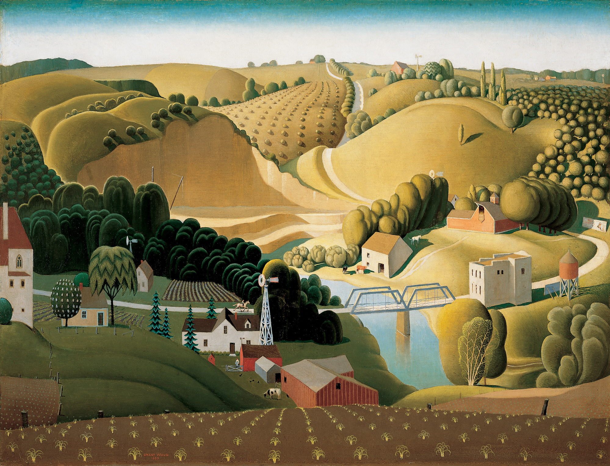 Best ideas about Grant Wood Landscape
. Save or Pin The Regionalism of Grant Wood Now.