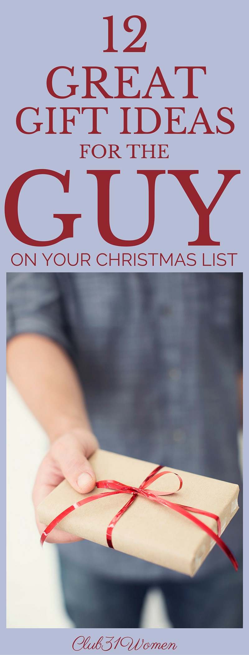 Best ideas about Great Gift Ideas
. Save or Pin 12 Great Gift Ideas for the Guy Your Christmas List Now.
