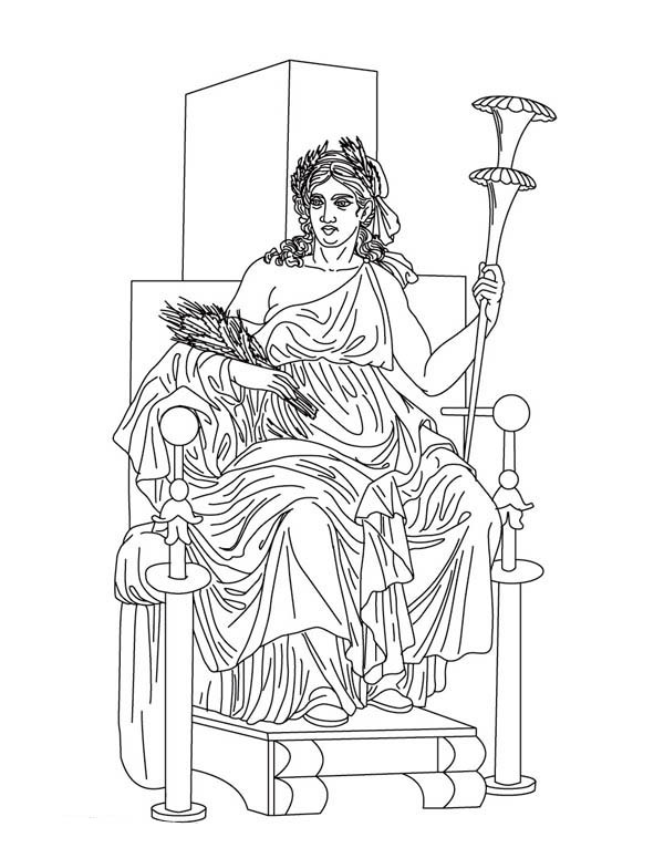 Best ideas about Greek God Coloring Pages
. Save or Pin Demeter from Greek Gods and Goddesses Coloring Page NetArt Now.