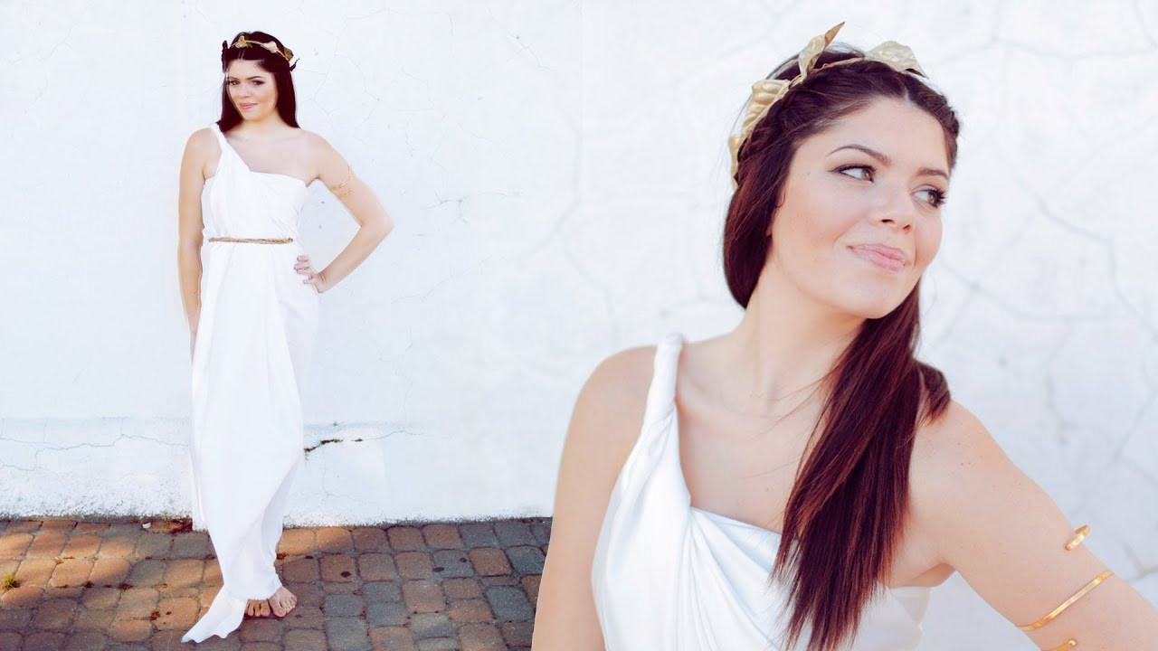 Best ideas about Greek God Costumes DIY
. Save or Pin DIY GREEK GODDESS HALLOWEEN COSTUME NO SEW Now.