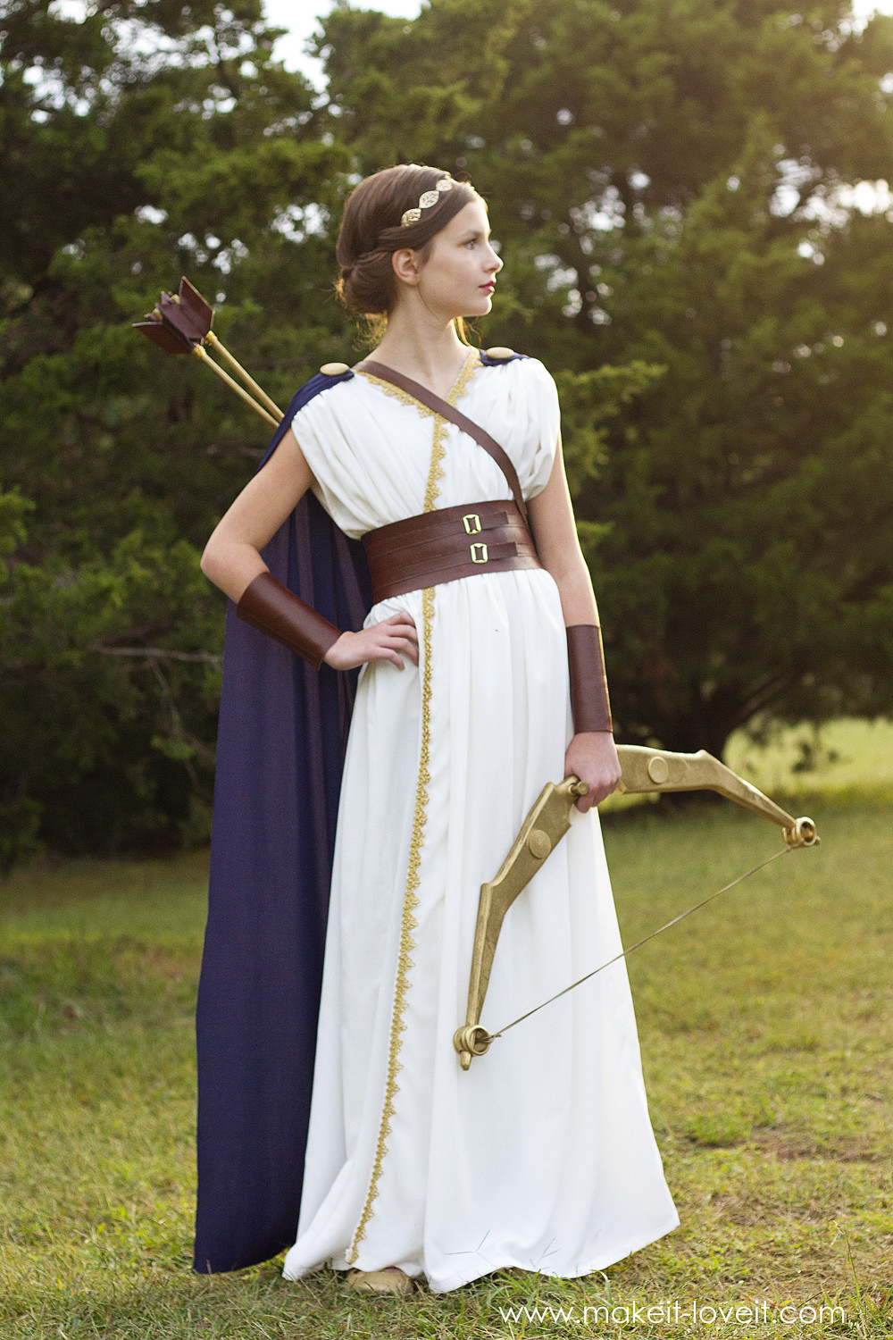 Best ideas about Greek Goddess Costume DIY
. Save or Pin DIY Greek Goddess Costume ARTEMIS Now.